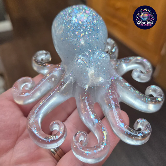 Sparkling Resin Octopus - Custom Colour Twinkling Treasure