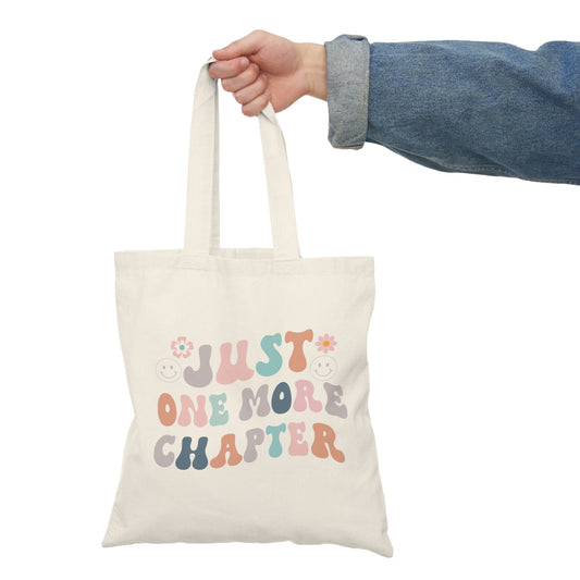Just One More Chapter Tote Bag | Book Lover's Addiction Bag