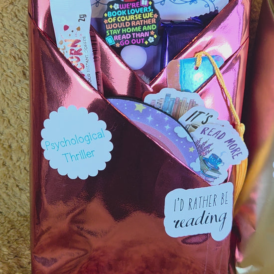 Once Upon a Second Time Deluxe Mystery Book Bundle with sparkly bookmark, beaded pen and other treats